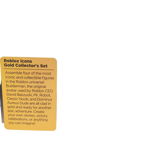 Roblox Icons Gold Collectors Set 15th Anniversary Gold Collectors Set Figures - Picture 8 of 16